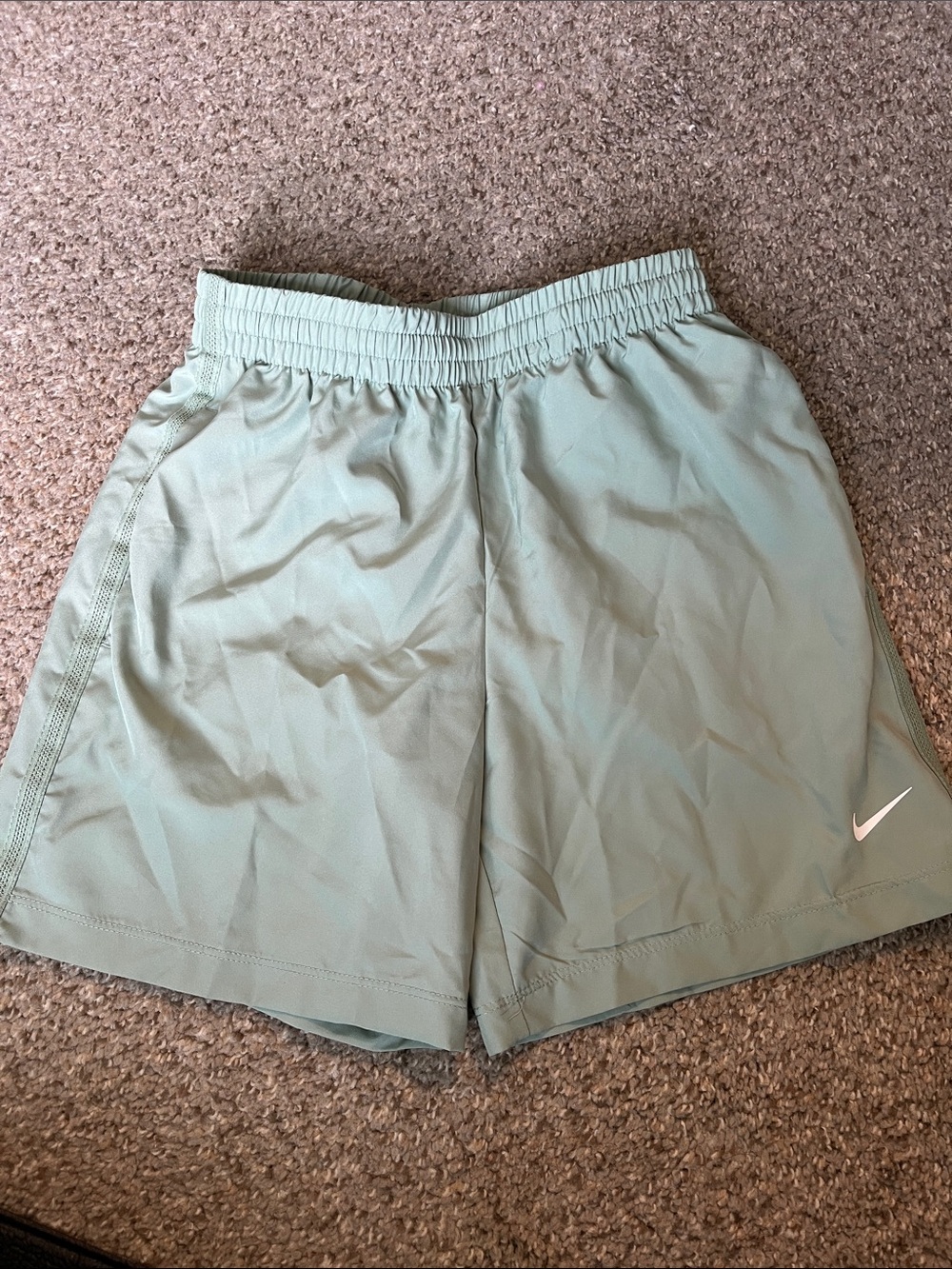 Nike Kids Sage Green Athletic Shorts Small